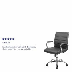 Flash Furniture Mid-Back Black Leather Executive Swivel Office Chair With Chrome Arms [GO-2286M-BK-GG] -Office Chairs Shop unnamed file 2154