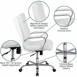 Flash Furniture Faux Leather Executive Chair, Gray And White (GO2286HWH) -Office Chairs Shop unnamed file 2179