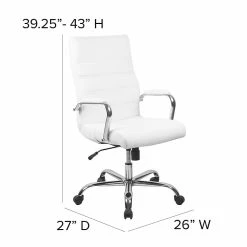 Flash Furniture Faux Leather Executive Chair, Gray And White (GO2286HWH) -Office Chairs Shop unnamed file 2180