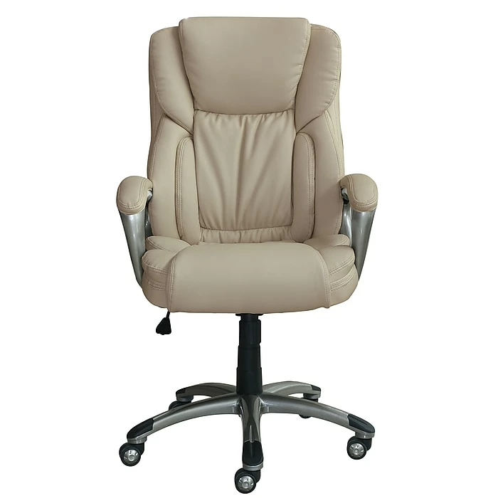 Serta Works Bonded Leather Executive Office Chair, American Beige (CH200112) 4 Serta Works Bonded Leather Executive Office Chair, American Beige (CH200112) - Image 2