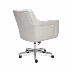 Serta Style Ashland Faux Leather Swivel Computer And Desk Chair, White (47140E) -Office Chairs Shop unnamed file 220