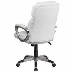 Flash Furniture Faux Leather Mid-Back Executive Office Chair, White (GO2236MWH) -Office Chairs Shop unnamed file 2205