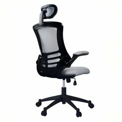 Techni Mobili Executive High Back Mesh Chair, Silver/Grey -Office Chairs Shop unnamed file 2211