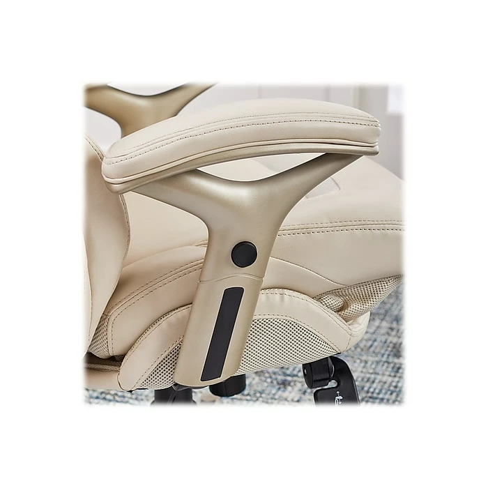 Serta Claremont Ergonomic Faux Leather Swivel Executive Chair With Back In Motion Technology, Ivory (44186C) 10 Serta Claremont Ergonomic Faux Leather Swivel Executive Chair With Back In Motion Technology, Ivory (44186C) - Image 8