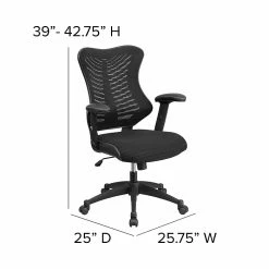 Flash Furniture Mesh Executive Chair, Black (BL-ZP-806-BK-GG) -Office Chairs Shop unnamed file 2277