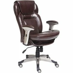Serta Back In Motion Bonded Leather Executive Office Chair, Frye Chocolate (44187) -Office Chairs Shop unnamed file 2284