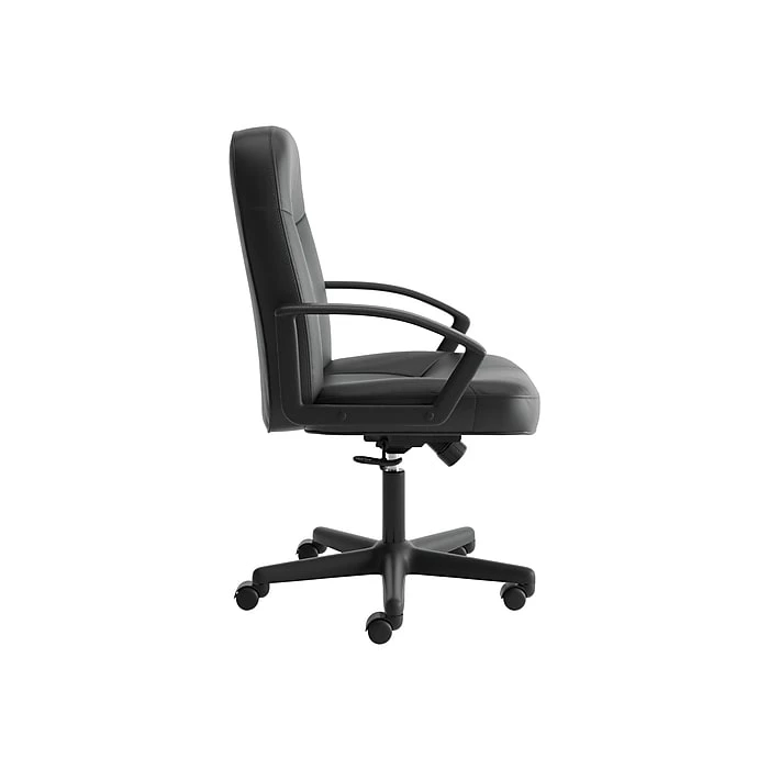 HON SofThread Leather High-Back Executive Chair, Center-Tilt, Fixed Arms, Black (BSXVL601SB11) 5 HON SofThread Leather High-Back Executive Chair, Center-Tilt, Fixed Arms, Black (BSXVL601SB11) - Image 3
