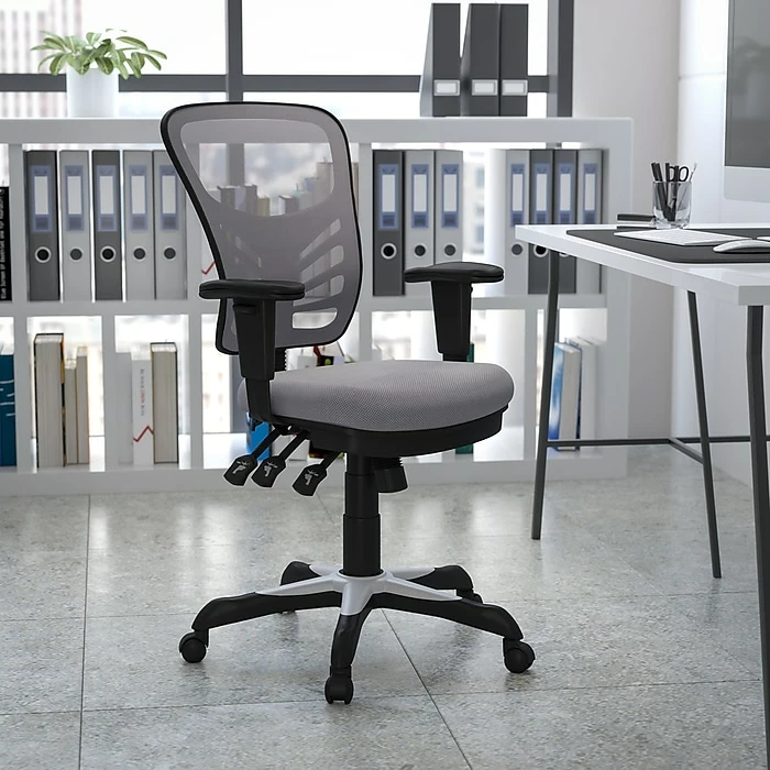 Flash Furniture Mesh Executive Chair, Gray (HL0001GY) 4 Flash Furniture Mesh Executive Chair, Gray (HL0001GY) - Image 2