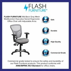 Flash Furniture Mesh Executive Chair, Gray (HL0001GY) 14 Flash Furniture Mesh Executive Chair, Gray (HL0001GY) -Office Chairs Shop unnamed file 2373
