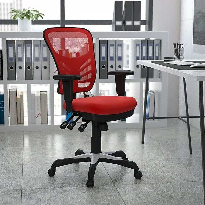 Flash Furniture Mesh Executive Chair, Red (HL0001RED) 4 Flash Furniture Mesh Executive Chair, Red (HL0001RED) - Image 2