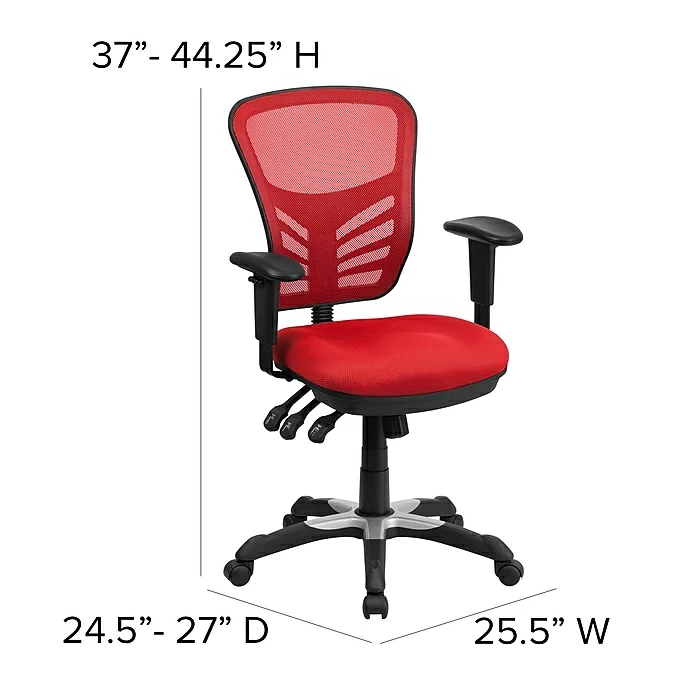 Flash Furniture Mesh Executive Chair, Red (HL0001RED) 9 Flash Furniture Mesh Executive Chair, Red (HL0001RED) - Image 7