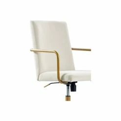 Elle Decor Giselle Fabric Computer And Desk Chair, Cream/Gold (CHR10058D) -Office Chairs Shop unnamed file 239