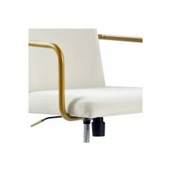 Elle Decor Giselle Fabric Computer And Desk Chair, Cream/Gold (CHR10058D) -Office Chairs Shop unnamed file 240