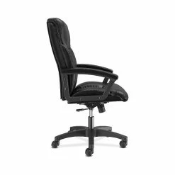HON SofThread Leather High-Back Executive Chair, Center-Tilt, Fixed Arms, Black (BSXVL151SB11) -Office Chairs Shop unnamed file 2404