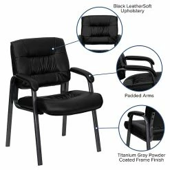 Flash Furniture LeatherSoft Executive Chair, Black (BT-1404-BKGY-GG) -Office Chairs Shop unnamed file 2412