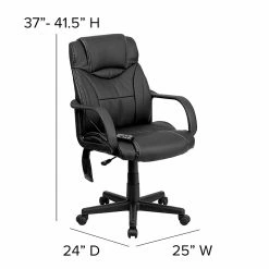 Flash Furniture High Back Leather Massaging Executive Office Chair, Black -Office Chairs Shop unnamed file 2453