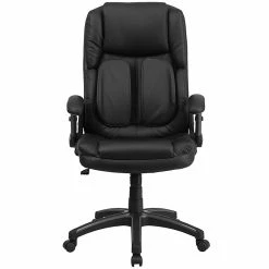 Flash Furniture Flash BT90275H Leather Extreme Comfort High Back Exec Swivel Office Chair W/Flip-Up Arms, Black -Office Chairs Shop unnamed file 2464