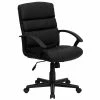 Flash Furniture Mid-Back Leather Office Chair, Black -Office Chairs Shop unnamed file 247