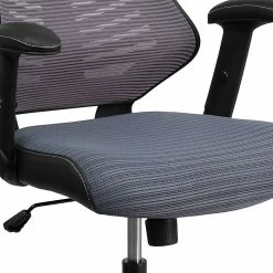 Flash Furniture Mesh/Fire-retardant Foam Executive Chair, Black/Designer Gray (BL-ZP-806-GY-GG) -Office Chairs Shop unnamed file 2472