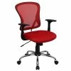 Flash Furniture Mid-Back Office Chair, Red -Office Chairs Shop unnamed file 2474