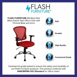 Flash Furniture Mid-Back Office Chair, Red 14 Flash Furniture Mid-Back Office Chair, Red -Office Chairs Shop unnamed file 2477