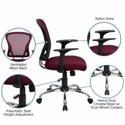 Flash Furniture Mid-Back Office Chair, Burgundy 15 Flash Furniture Mid-Back Office Chair, Burgundy -Office Chairs Shop unnamed file 2487