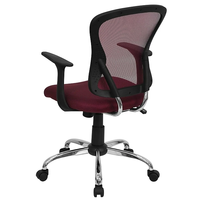 Flash Furniture Mid-Back Office Chair, Burgundy 9 Flash Furniture Mid-Back Office Chair, Burgundy - Image 7
