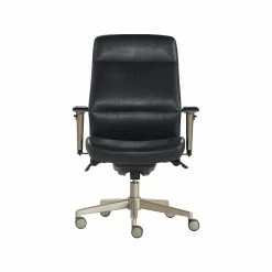 La-Z-Boy Baylor Ergonomic Faux Leather Swivel Executive Chair, Black (CHR10085B)