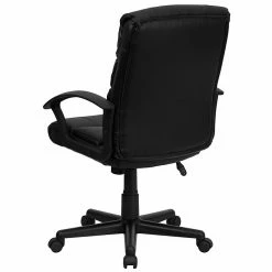 Flash Furniture Mid-Back Leather Office Chair, Black -Office Chairs Shop unnamed file 252