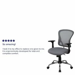 Flash Furniture Mid-Back Office Chair, Gray -Office Chairs Shop unnamed file 2550
