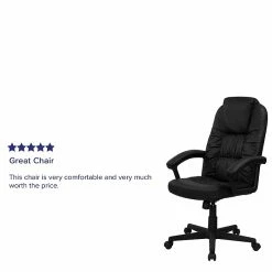 Flash Furniture High Back Leather Executive Swivel Office Chair, Black -Office Chairs Shop unnamed file 2560