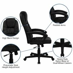 Flash Furniture High Back Leather Executive Swivel Office Chair, Black -Office Chairs Shop unnamed file 2561