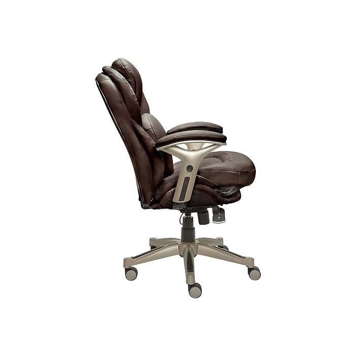 Serta Claremont Ergonomic Faux Leather Swivel Executive Chair With Back In Motion Technology, Chestnut (44186B) 5 Serta Claremont Ergonomic Faux Leather Swivel Executive Chair With Back In Motion Technology, Chestnut (44186B) - Image 3