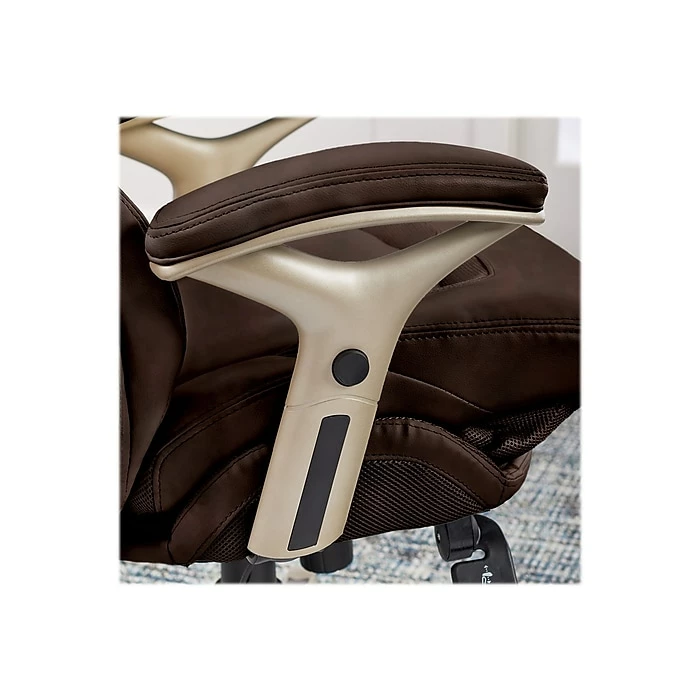 Serta Claremont Ergonomic Faux Leather Swivel Executive Chair With Back In Motion Technology, Chestnut (44186B) 10 Serta Claremont Ergonomic Faux Leather Swivel Executive Chair With Back In Motion Technology, Chestnut (44186B) - Image 8