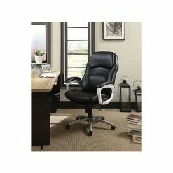 Serta Back In Motion Bonded Leather Executive Chair, Smooth Black (43521OSS) 11 Serta Back In Motion Bonded Leather Executive Chair, Smooth Black (43521OSS) -Office Chairs Shop unnamed file 2592