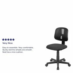 Flash Furniture Fundamentals Foam Swivel Computer And Desk Chair, Black (LF-134-BK-GG) -Office Chairs Shop unnamed file 260
