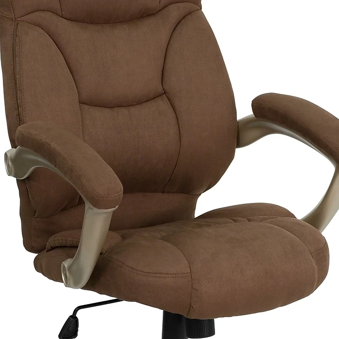 Flash Furniture High Back Micro Fiber Contemporary Office Chair, Brown 10 Flash Furniture High Back Micro Fiber Contemporary Office Chair, Brown - Image 8