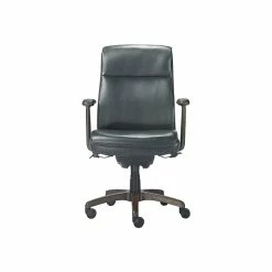La-Z-Boy Dawson Ergonomic Faux Leather Swivel Executive Chair, Black (CHR10083B)