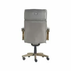 La-Z-Boy Greyson Ergonomic Bonded Leather Swivel Executive Chair, Gray (CHR10086A) -Office Chairs Shop unnamed file 2654