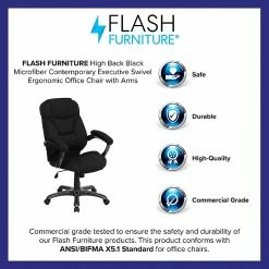 Flash Furniture Fabric Executive Chair, Gray And Black (GO725BK) -Office Chairs Shop unnamed file 2687