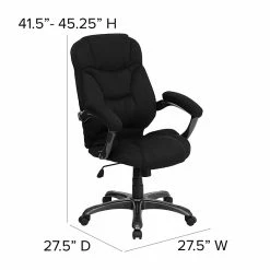 Flash Furniture Fabric Executive Chair, Gray And Black (GO725BK) -Office Chairs Shop unnamed file 2690