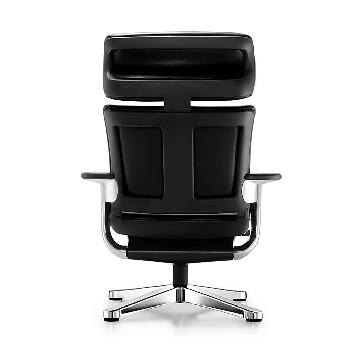 Eurotech NUVEM-BLK Nuvem Leather Executive Chair, Fixed Arms, Black 3 Eurotech NUVEM-BLK Nuvem Leather Executive Chair, Fixed Arms, Black