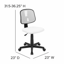 Flash Furniture Fundamentals Foam Swivel Computer And Desk Chair, White (LF-134-WH-GG) -Office Chairs Shop unnamed file 271