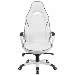 Flash Furniture CHCX0496H01 High Back White Vinyl Executive Swivel Office Chair With Black Trim -Office Chairs Shop unnamed file 2711