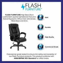 Flash Furniture LeatherSoft Executive Chair, Gray/Black (GO-7194B-BK-GG) 14 Flash Furniture LeatherSoft Executive Chair, Gray/Black (GO-7194B-BK-GG) -Office Chairs Shop unnamed file 2758