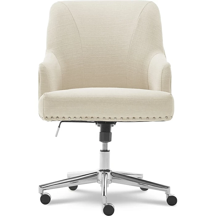 Serta Leighton Fabric Home Office Chair, Ivory (48444) 4 Serta Leighton Fabric Home Office Chair, Ivory (48444) - Image 2