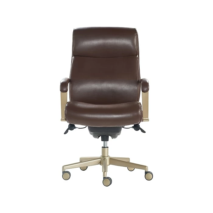La-Z-Boy Melrose Ergonomic Bonded Leather Swivel Executive Chair, Brown (CHR10084C) 3 La-Z-Boy Melrose Ergonomic Bonded Leather Swivel Executive Chair, Brown (CHR10084C)