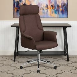 Flash Furniture High Back Fabric Executive Swivel Office Chair, Brown (CHCX0944HBN) -Office Chairs Shop unnamed file 2781