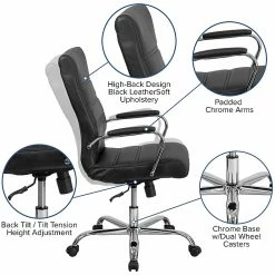 Flash Furniture High Back Black Leather Executive Swivel Office Chair With Chrome Arms [GO-2286H-BK-GG] -Office Chairs Shop unnamed file 2792