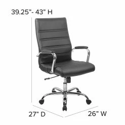Flash Furniture High Back Black Leather Executive Swivel Office Chair With Chrome Arms [GO-2286H-BK-GG] -Office Chairs Shop unnamed file 2793